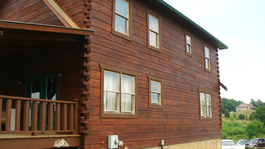 Log Home Staining by LogDoctors Log Home Staining 