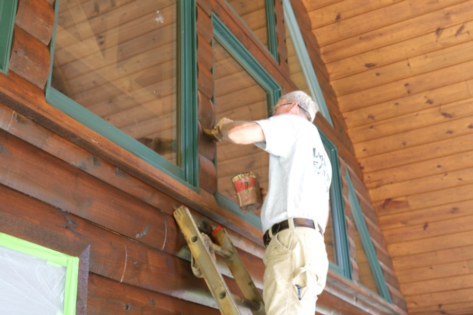 Log Cabin Staining By LogDoctors Log Cabin Staining 